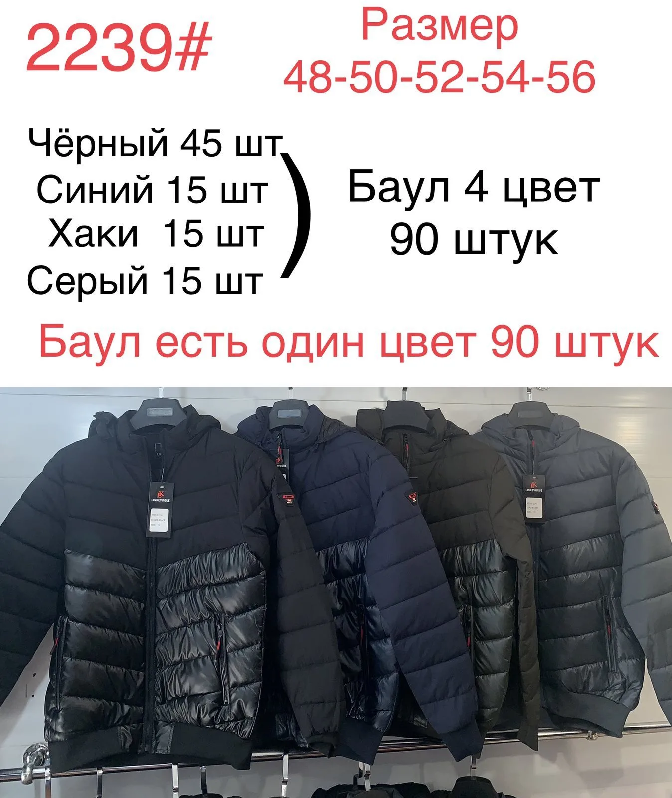 Чоловіча демісезонна куртка з капюшоном 2239