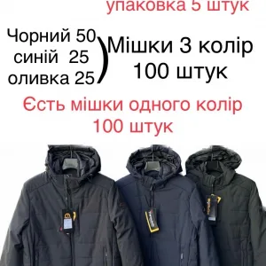 Чоловіча демісезонна стьобана куртка з капюшоном 2375