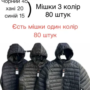 Чоловіча демісезонна стьобана куртка з капюшоном F03