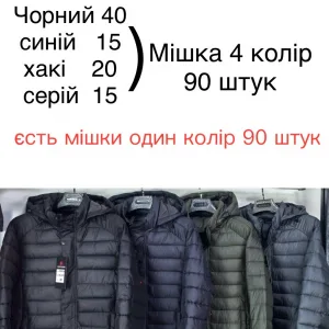 Чоловіча демісезонна стьобана куртка з капюшоном 2501