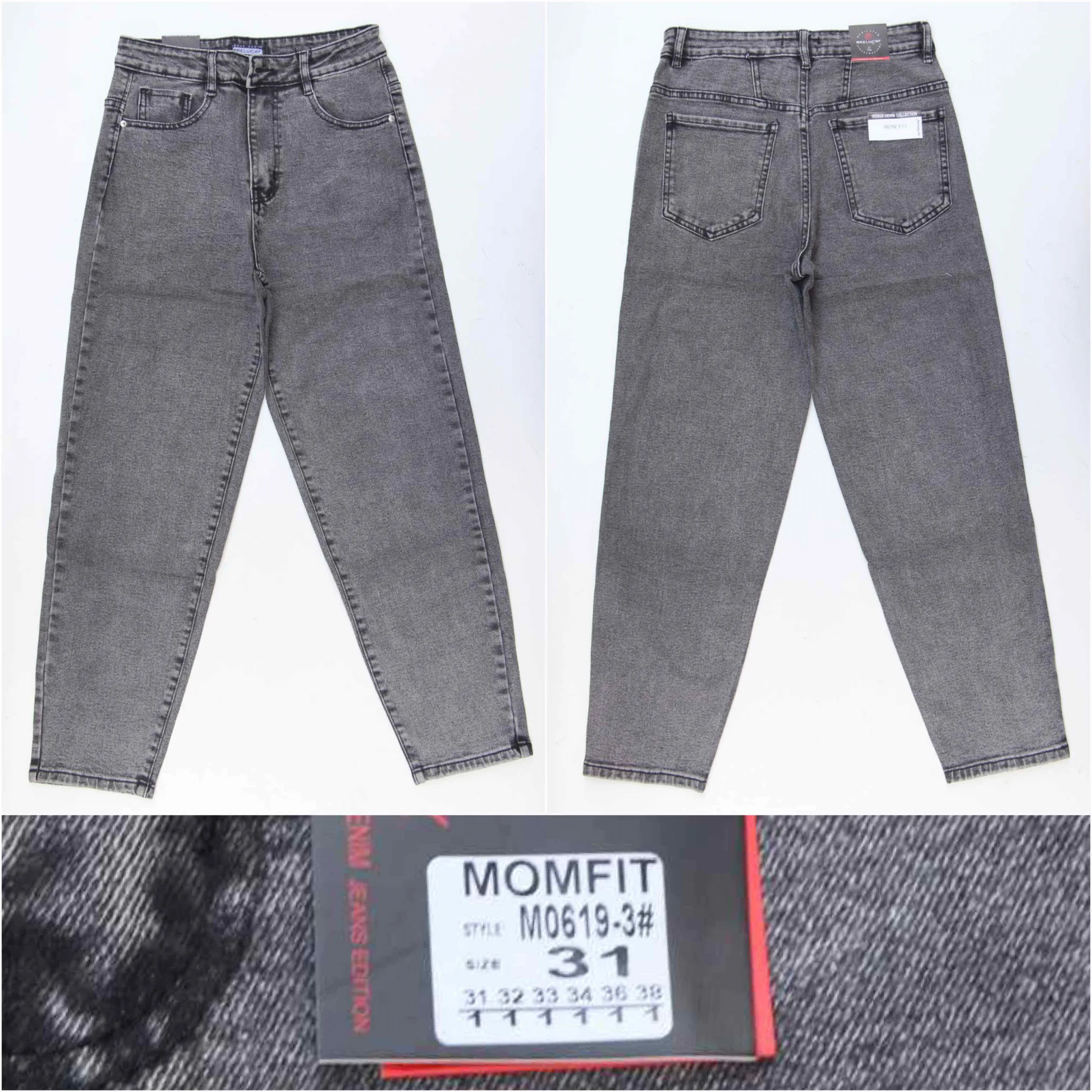 Жіночі джинси MOM оптом RELUCKY M0619-3
