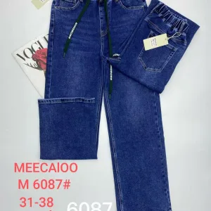 Жіночі джинси оптом MEECAIOO труби сині мод. М6087