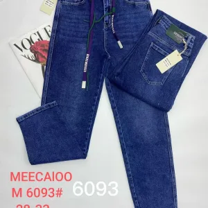 Жіночі джинси оптом MEECAIOO баггі сині мод. М6093