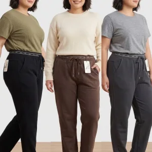 Жіночі брюки батал на товстому флісі, 4XL-6XL