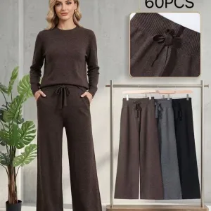 Жіночі вовняні брюки широкого крою оптом, XL/2XL-3XL/4XL