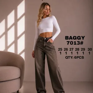Жіночі джинси BAGGY VINDASION 7013 оптом, стрейч, розміри 25–30
