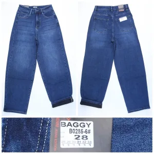 Жіночі джинси RELUCKY BAGGY B0285-6 на байці, розміри 28–33 оптом