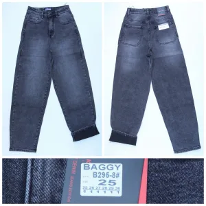 Жіночі джинси RELUCKY B295-8 BAGGY на байці, розміри 25–30 оптом