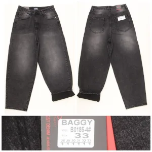 Жіночі джинси RELUCKY B0185-4 BAGGY на байці, розміри 31–38 оптом