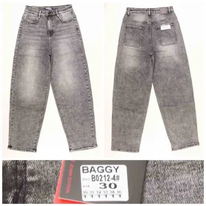 Жіночі джинси RELUCKY B0212-4 BAGGY, розміри 30–36 оптом